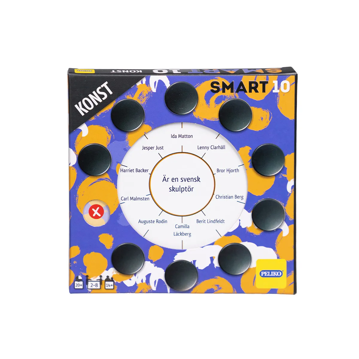 Peliko SMART10 Konst carte quiz arte svedese