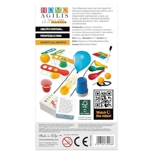 Ludic Homo Agilis IT59988 party game destrezza vecchia versione