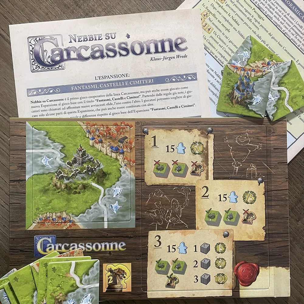 Carcassonne Nebbie su Carcassonne GU751 gioco cooperativo