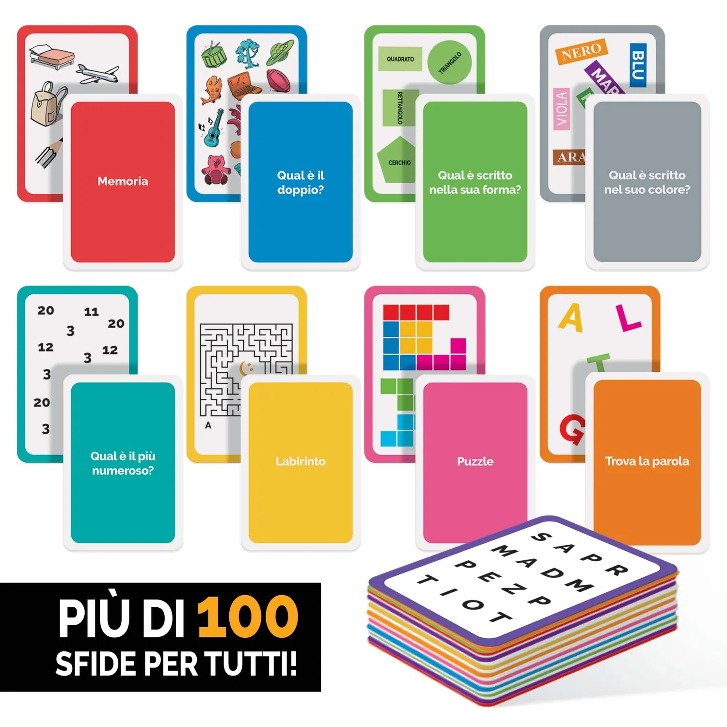 Ludic Tasca-Cards Sfide Allenamente carte 108 sfide