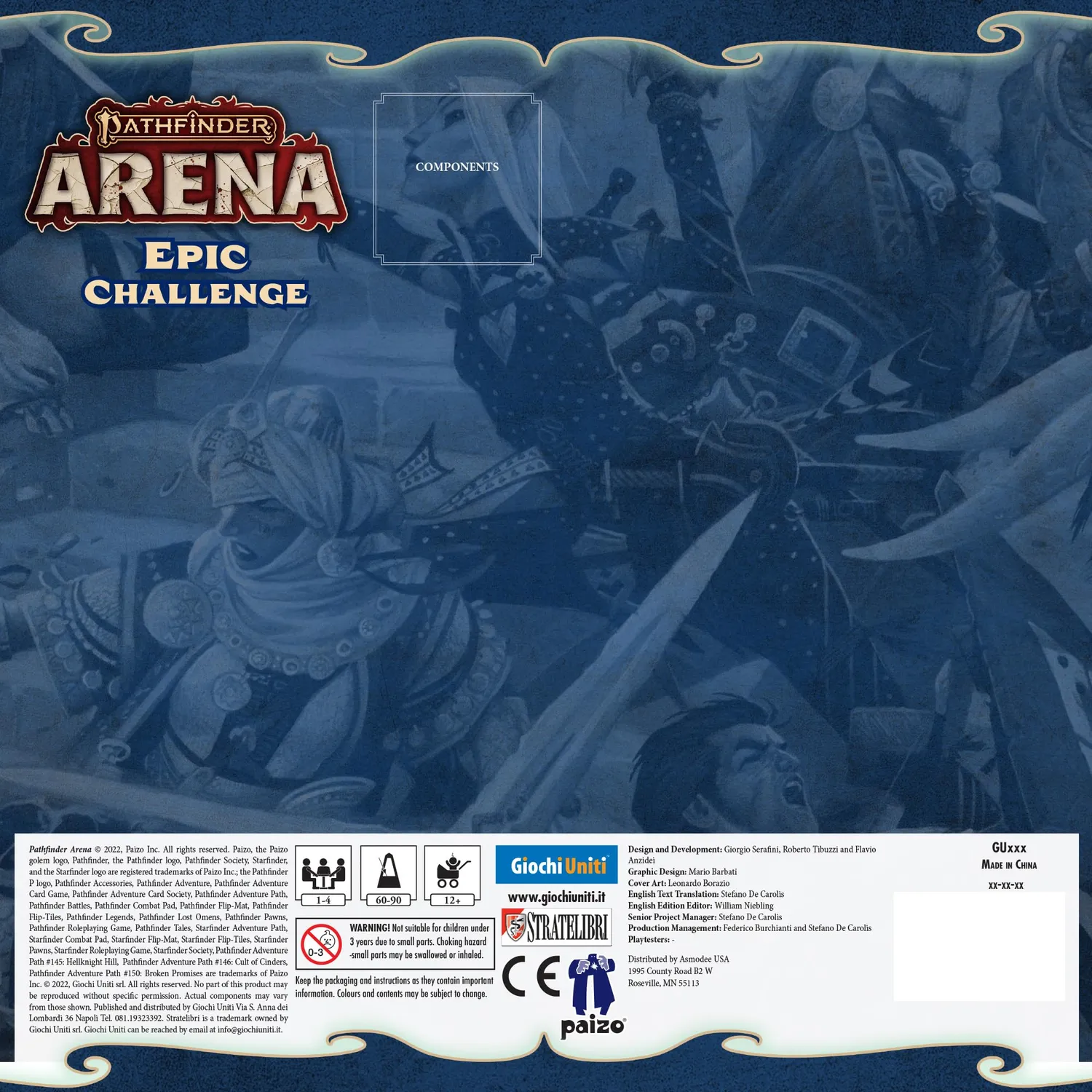 Giochi Uniti Pathfinder Arena Sfida Epica espansione trappole