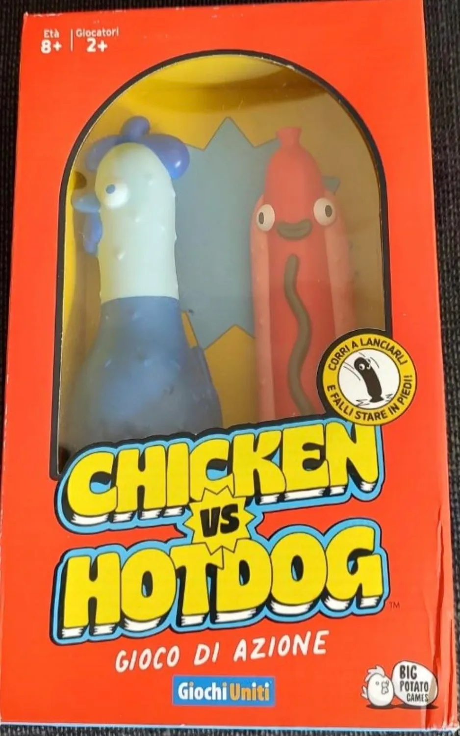 Giochi Uniti Chicken vs Hotdog GU867 gioco di lancio 2+ giocatori