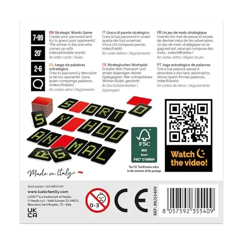 Ludic Password gioco di parole strategico 2-6 giocatori