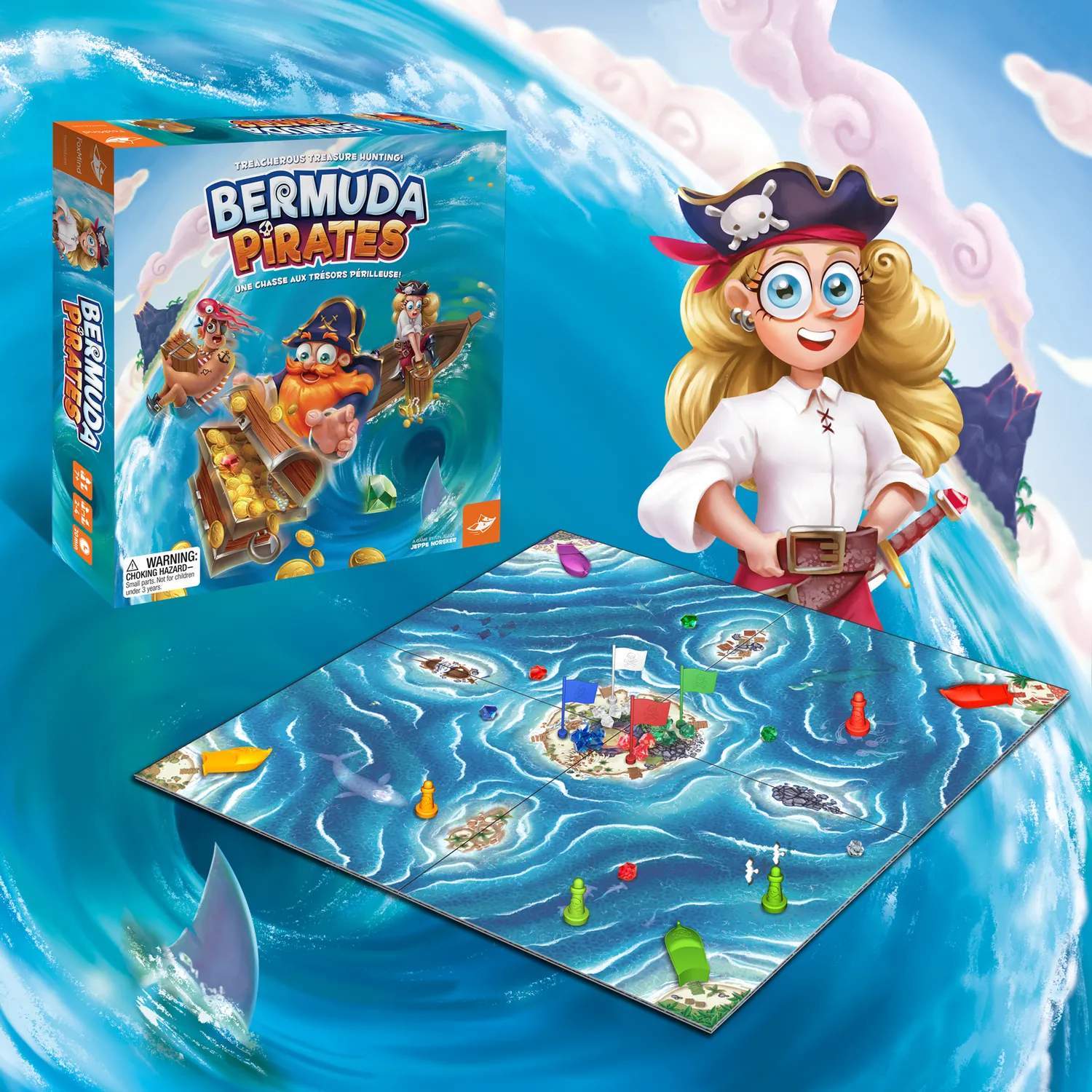 SD Games Bermuda Pirates gioco da tavolo magnetico famiglia