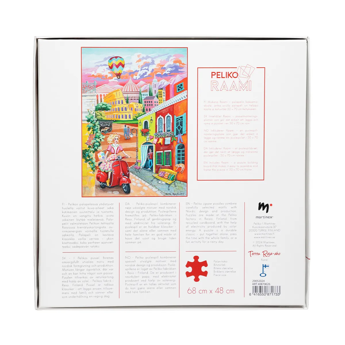 Peliko Terttu Raja-aho Rooma puzzle 1000 pezzi Roma
