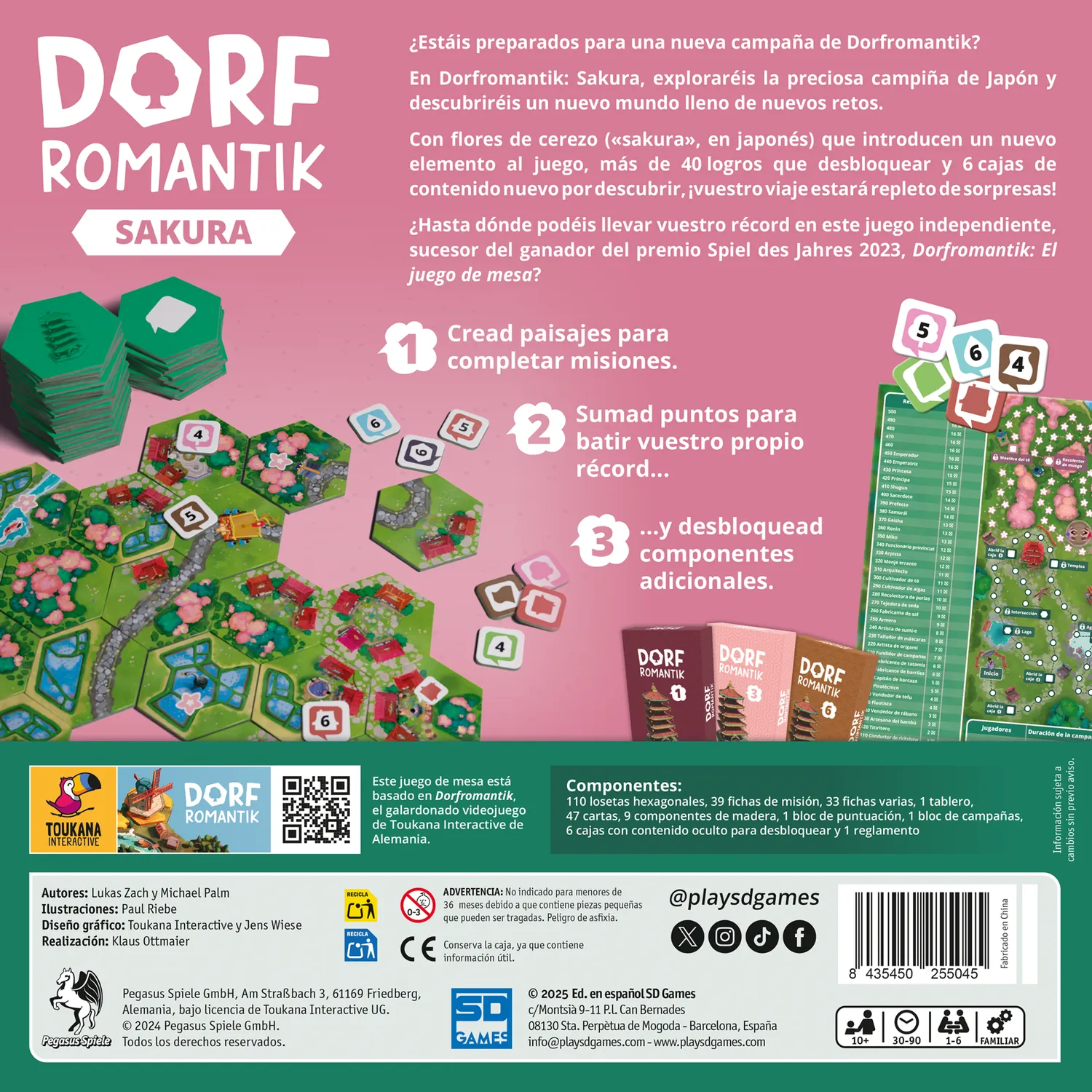 SD Games Dorfromantik Sakura gioco cooperativo Giappone