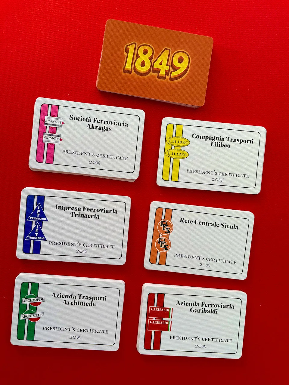 All-Aboard Games 1849 gioco da tavolo edizione internazionale strategico