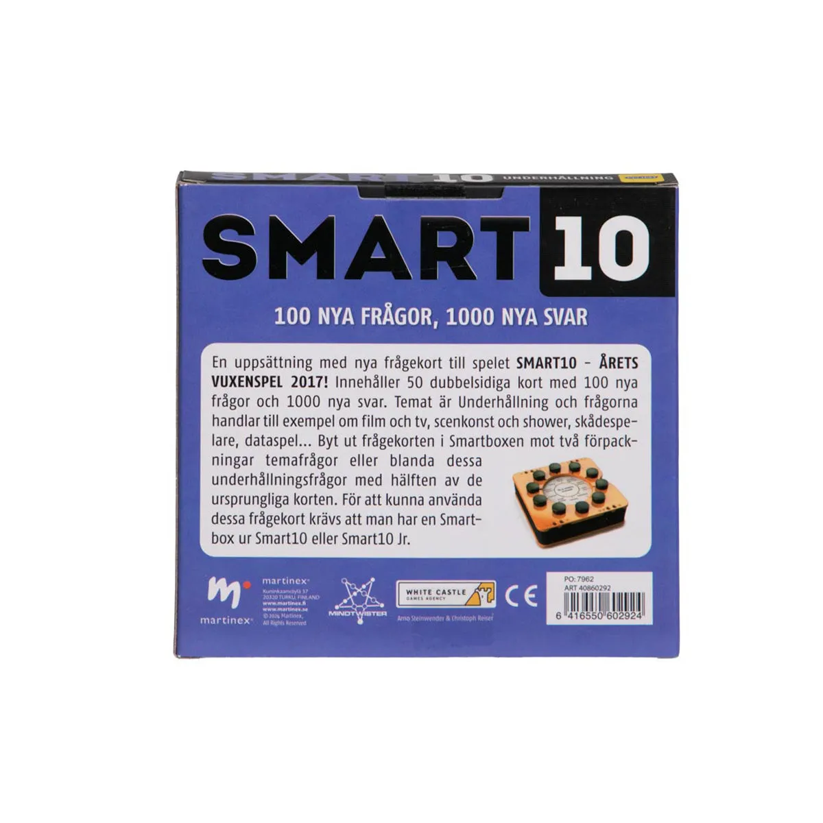 Peliko SMART10 Intrattenimento espansione quiz svedese