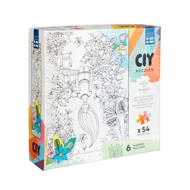 Peliko CIY Kiipeilypuu puzzle colorare 54 pezzi pennarelli