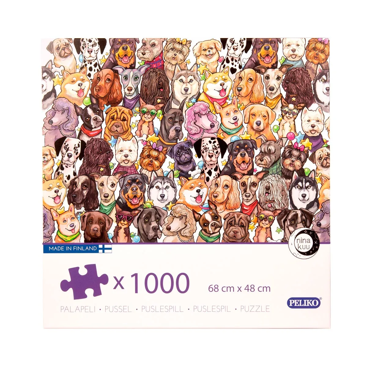 Peliko Nina Kuu Koirat puzzle 1000 pezzi cani