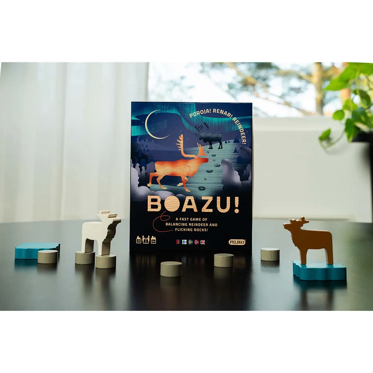 Peliko Boazu gioco da tavolo in legno 2 giocatori