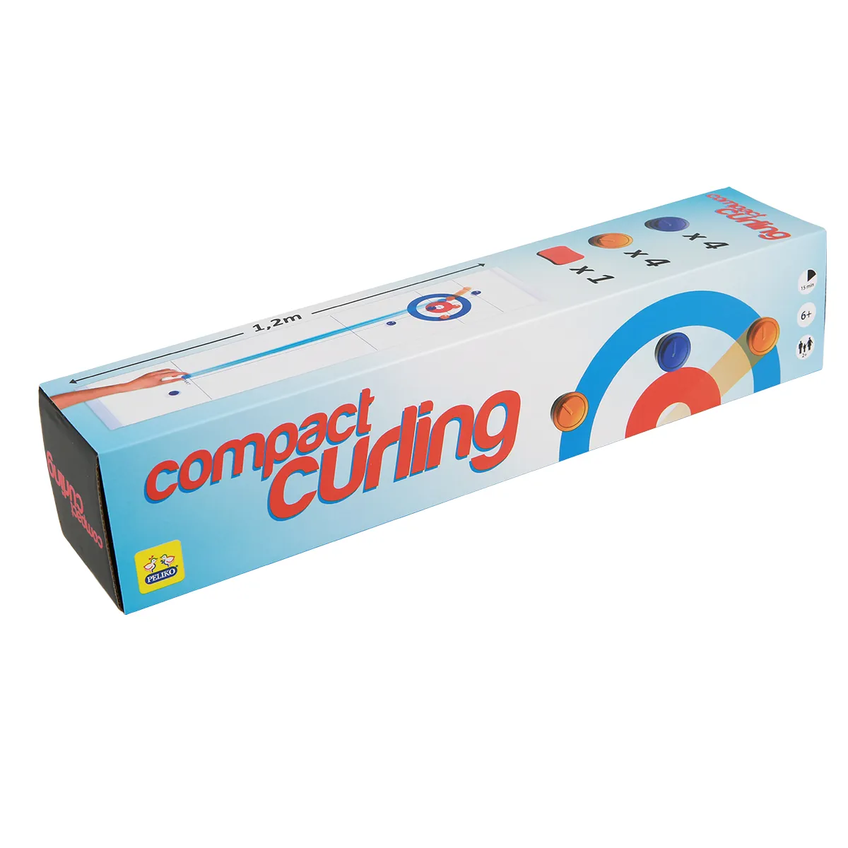 Peliko Compact Curling gioco da tavolo pista 1 m