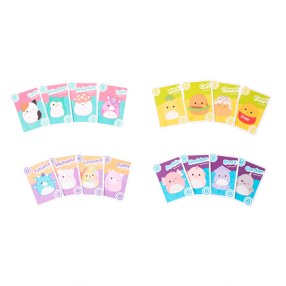 Peliko Squishmallows Take 4 gioco di carte veloce
