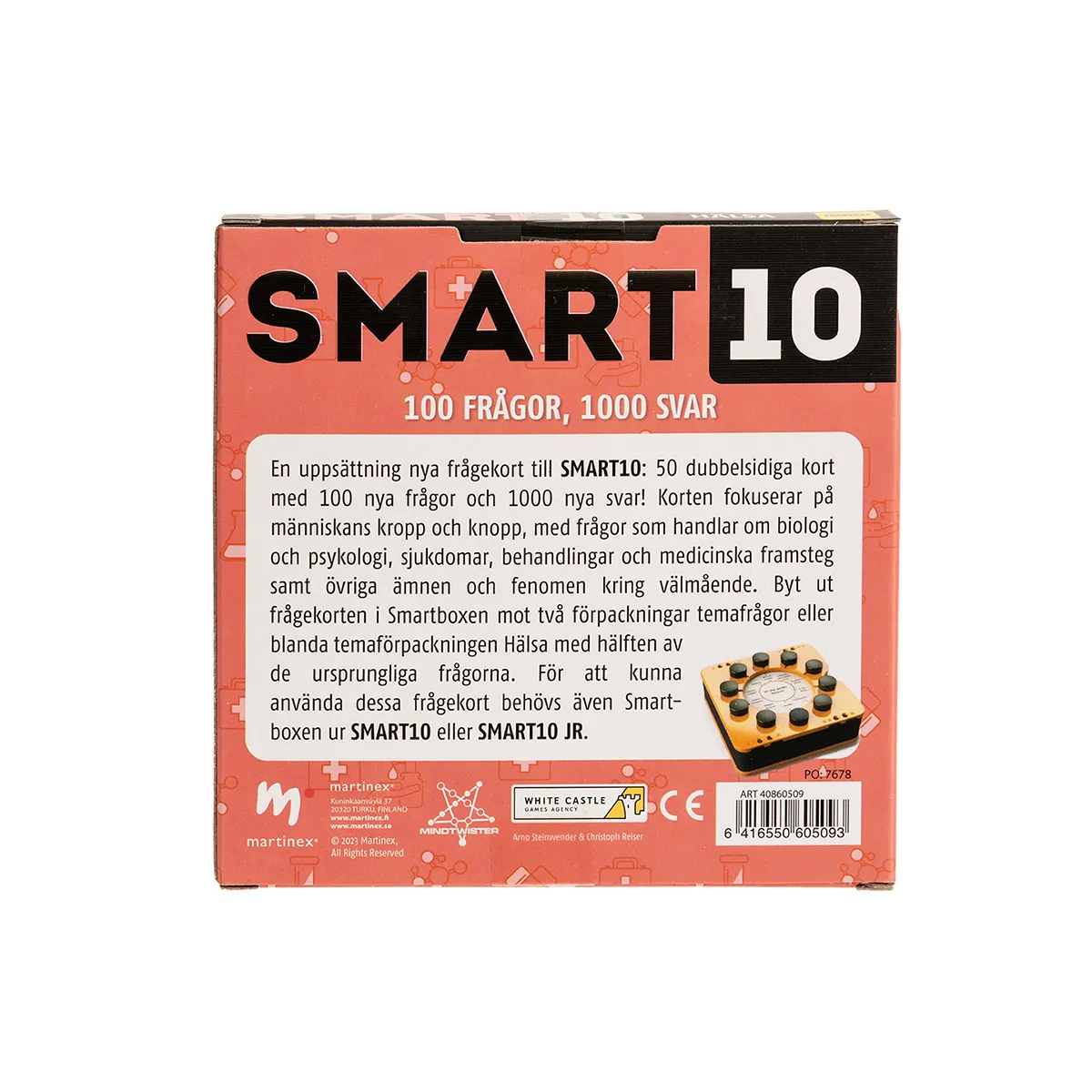 Peliko Smart10 Hälsa espansione quiz salute svedese