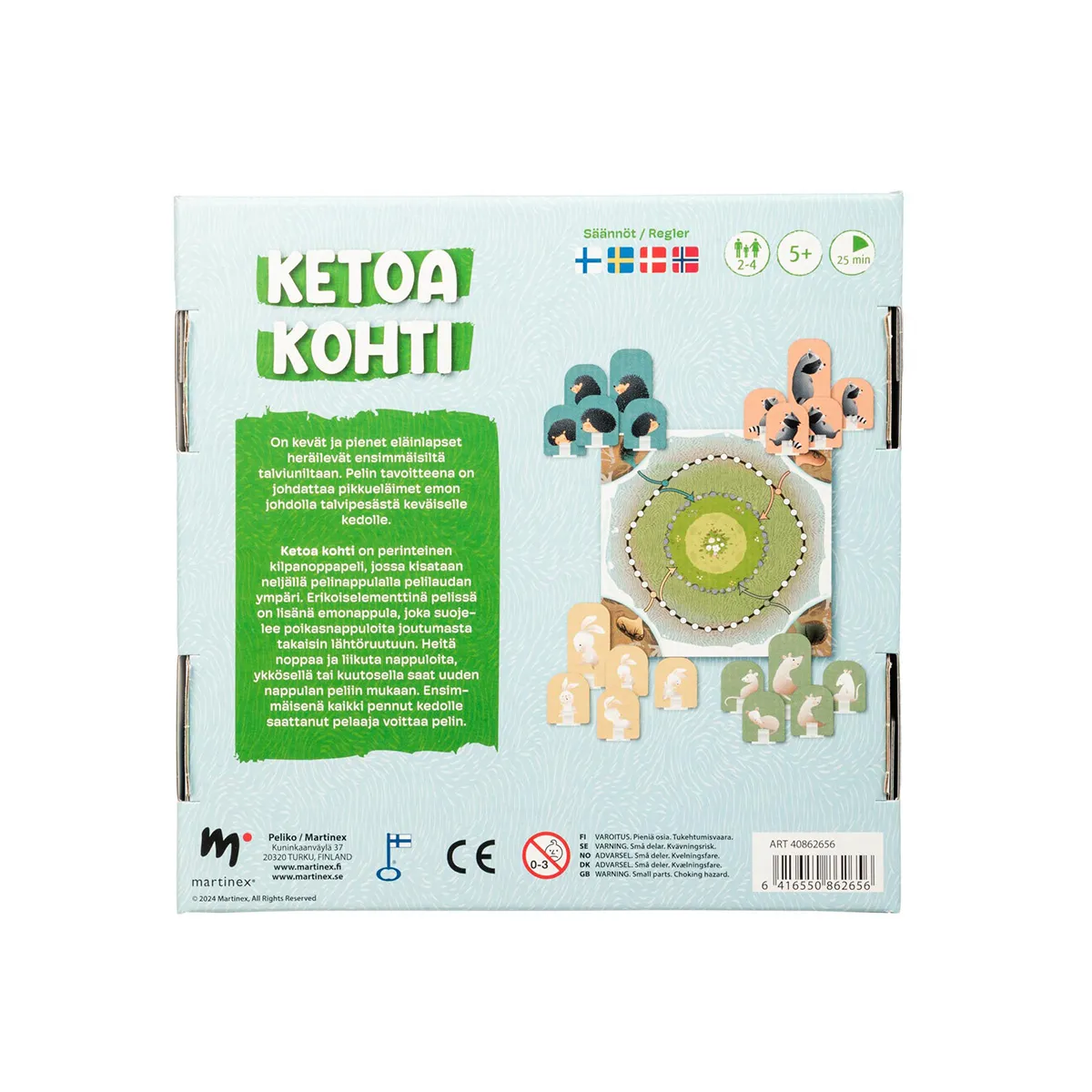 Peliko Ketoa kohti gioco ludo animali per famiglie