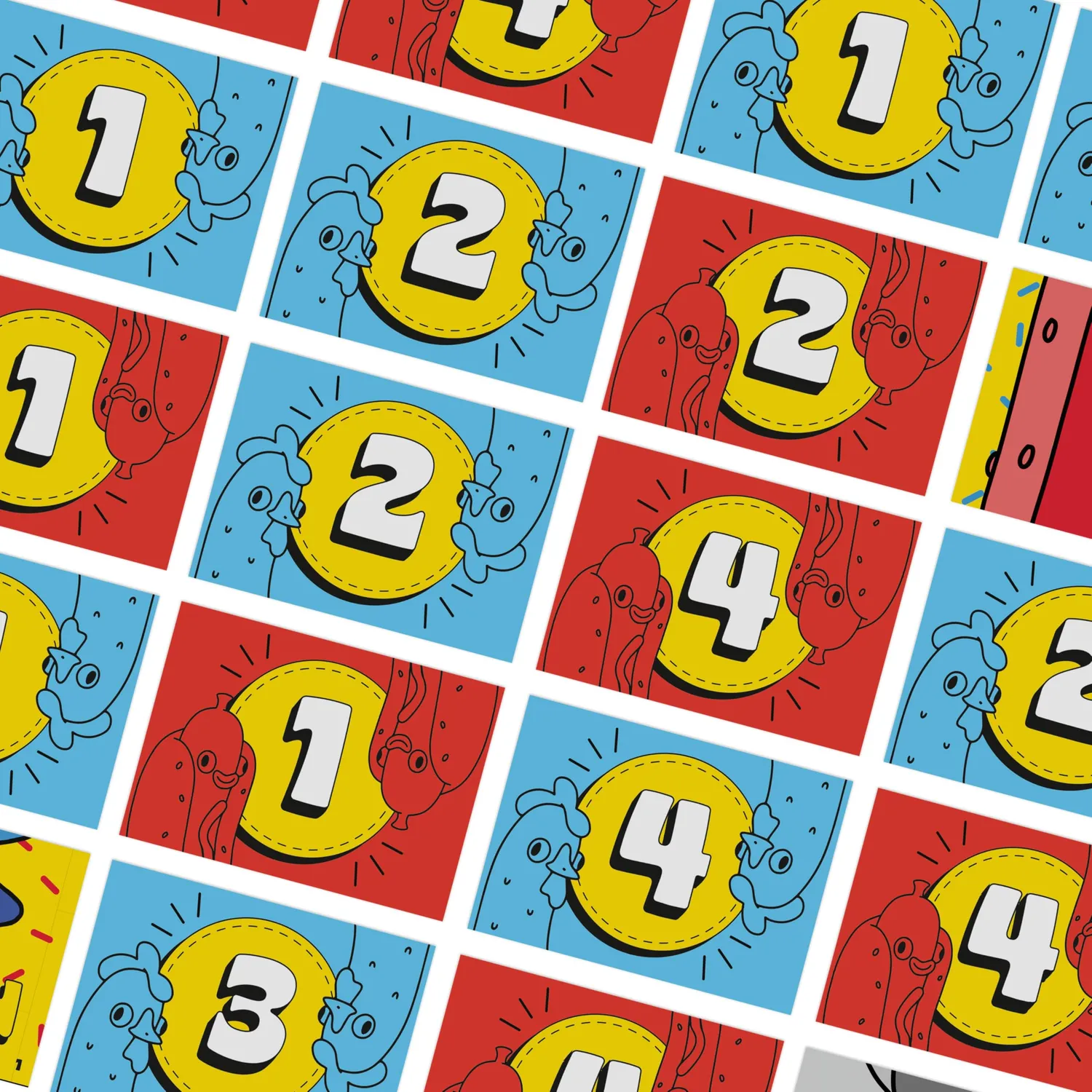 Giochi Uniti Chicken vs Hotdog GU867 gioco di lancio 2+ giocatori