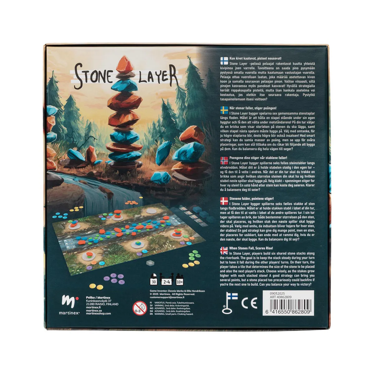 Peliko Stone Layer gioco da tavolo di equilibrio