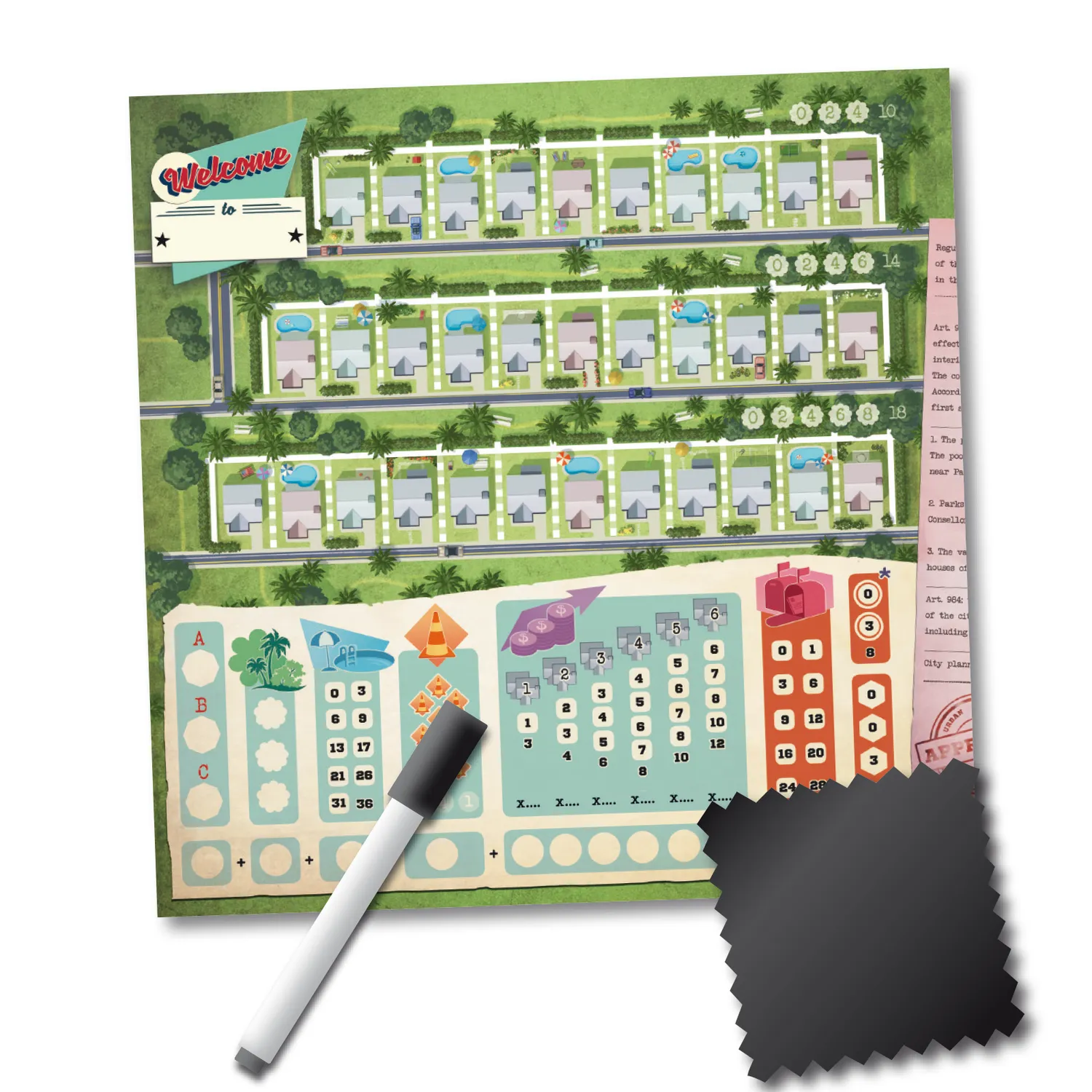 SD Games Welcome Seconda Edizione gioco flip and write
