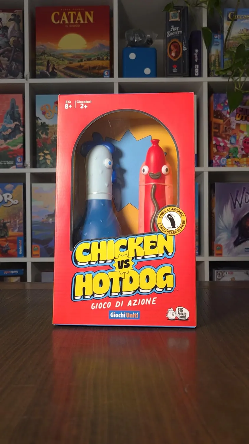 Giochi Uniti Chicken vs Hotdog GU867 gioco di lancio 2+ giocatori