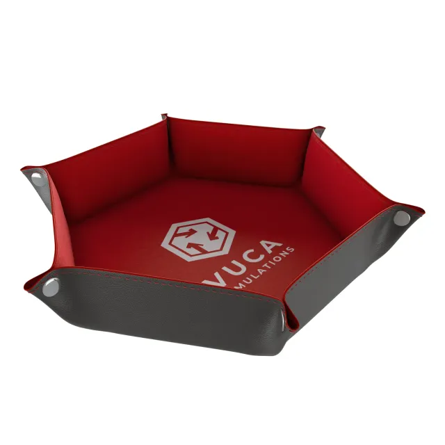 VUCA Simulations Dice Tray vassoio dadi pieghevole nero