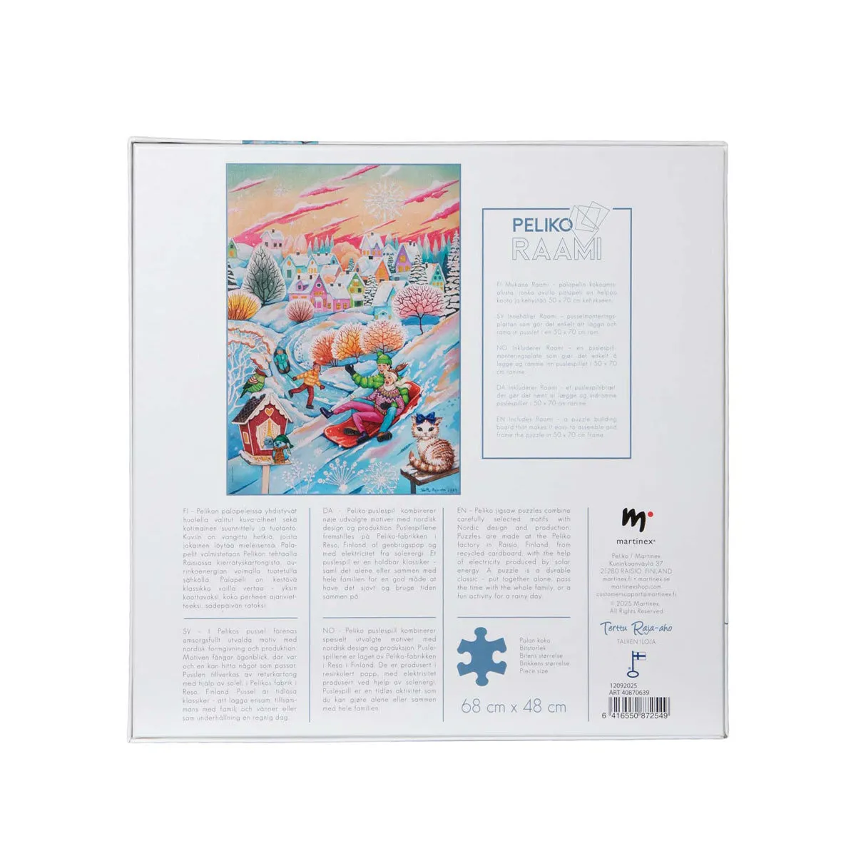 Peliko Terttu Raja-aho Talven iloja puzzle 1000 pezzi invernale