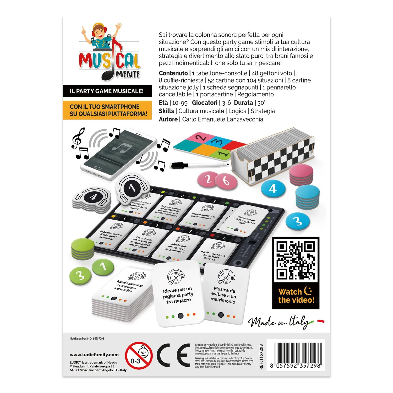 Ludic Musicalmente IT57298 gioco società musicale 3-6