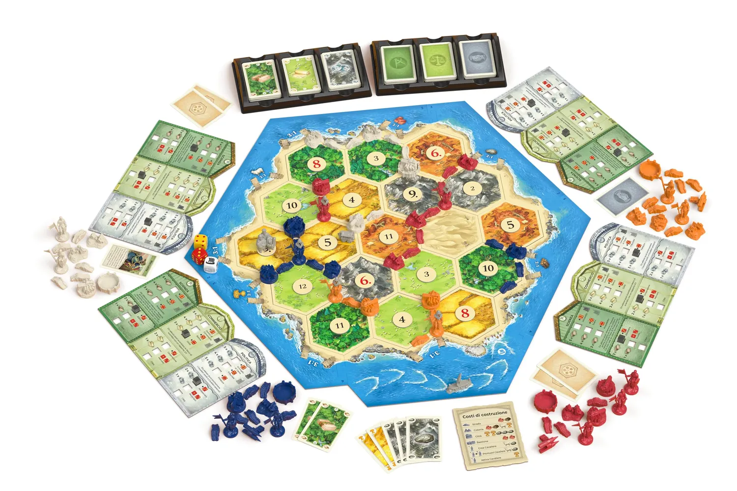 Catan Relaunch Città e Cavalieri espansione 3-4 giocatori