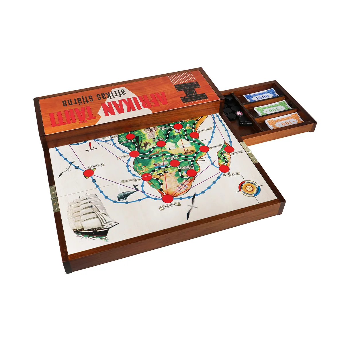 Peliko Afrikan Tähti gioco da tavolo legno massello