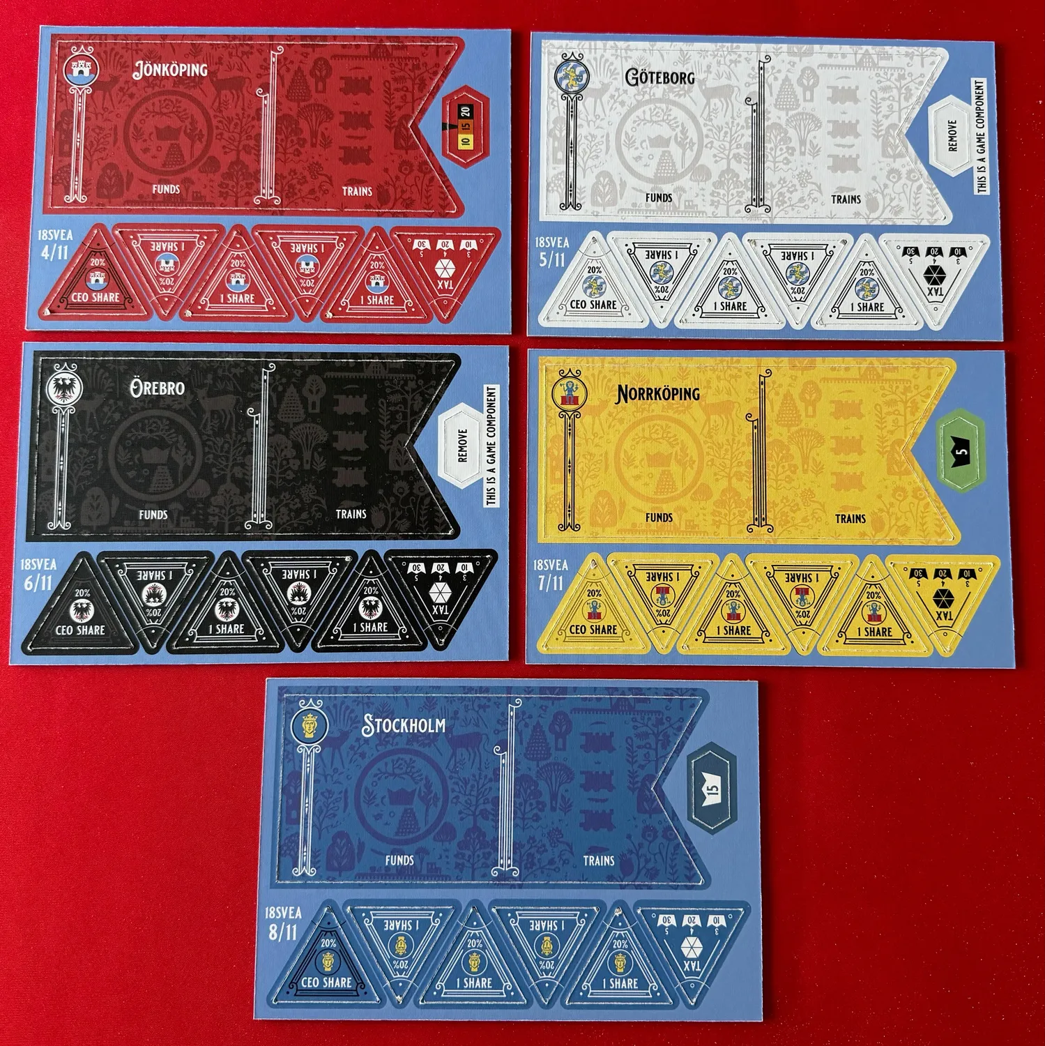 All-Aboard Games 18Svea micro gioco da tavolo 2-3 giocatori