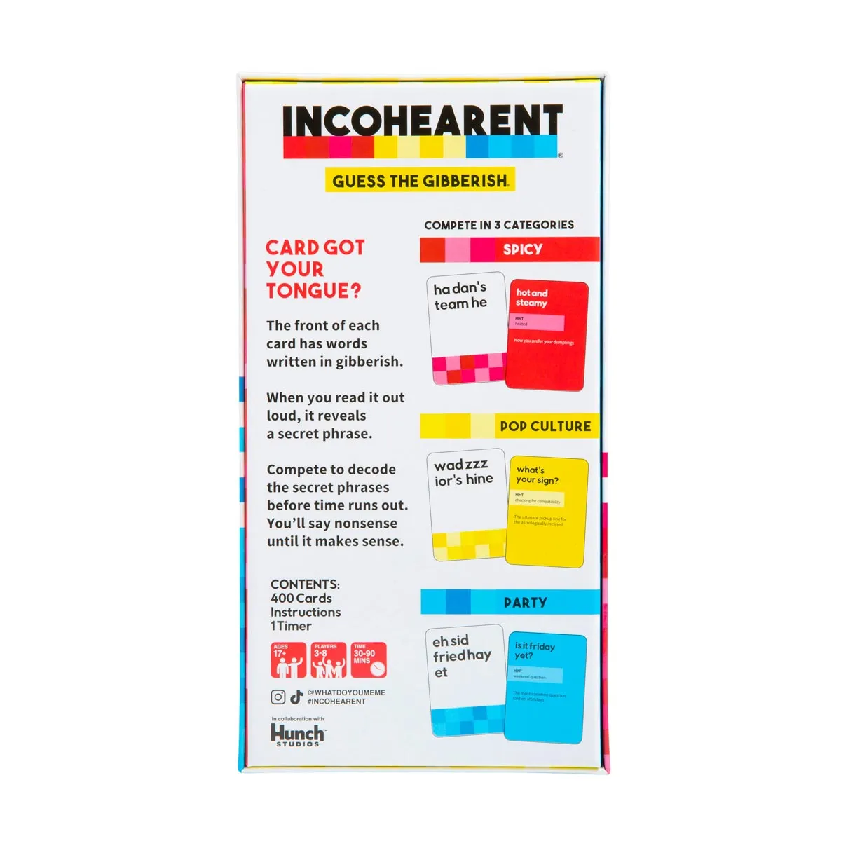 Peliko Incohearent party game adulti edizione inglese