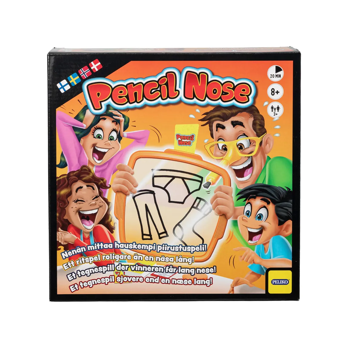 Peliko Pencil Nose gioco da disegno col naso per famiglia