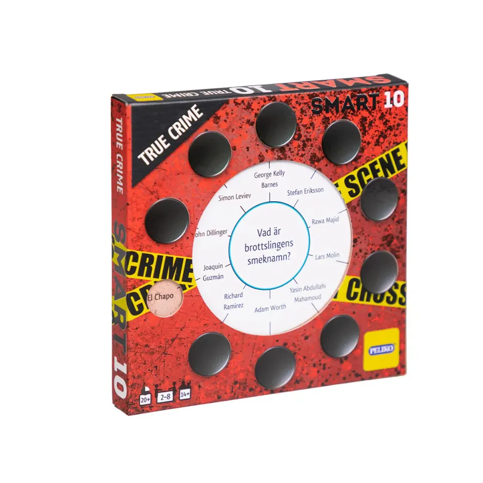 Peliko SMART10 True Crime carte quiz svedese