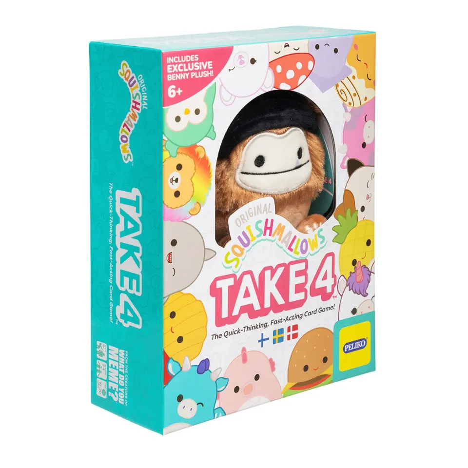 Peliko Squishmallows Take 4 gioco di carte veloce