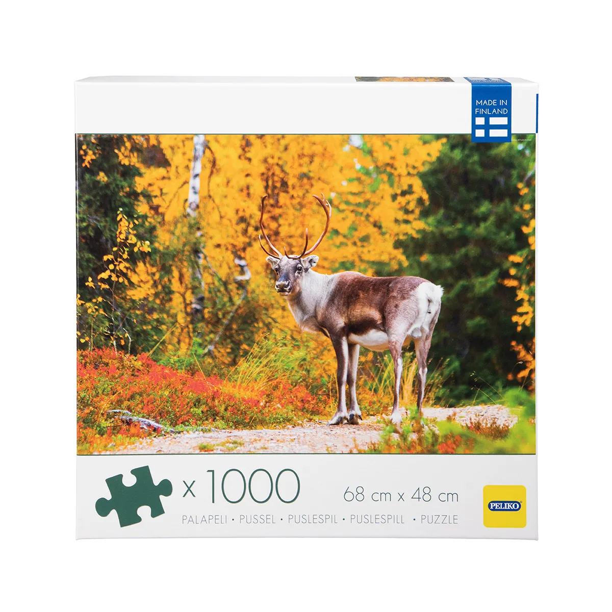 Peliko Poro puzzle 1000 pezzi renna autunnale 68x48 cm