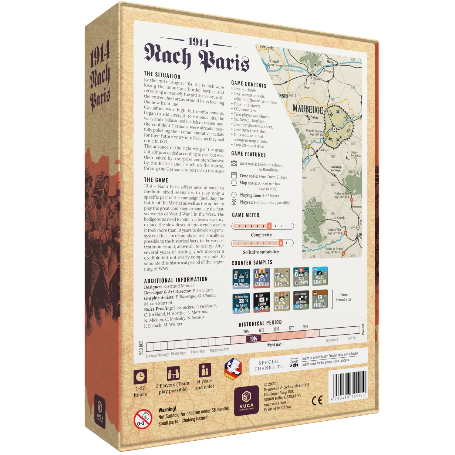 VUCA Simulations 1914 Nach Paris wargame Prima guerra mondiale