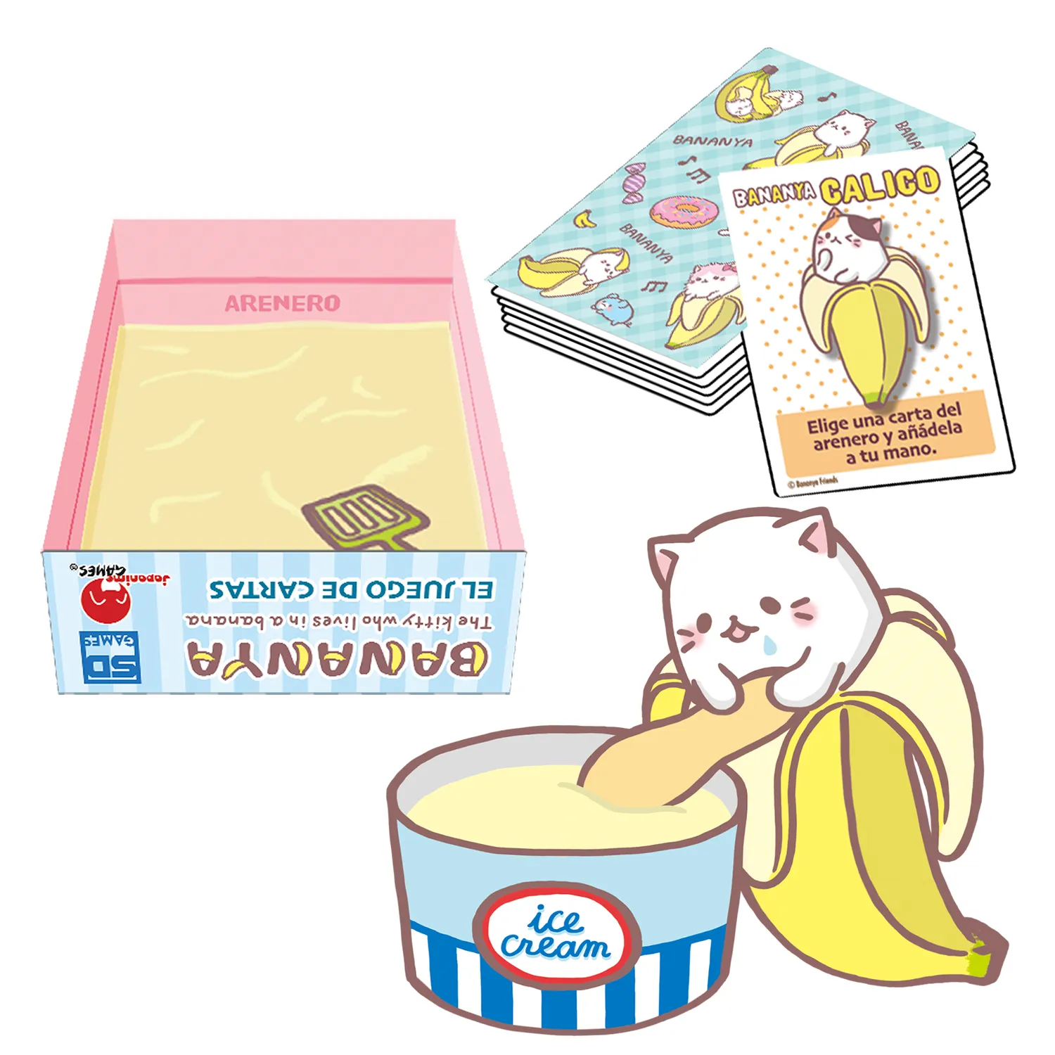 SD Games Bananya gioco di carte gatti banana 68 carte