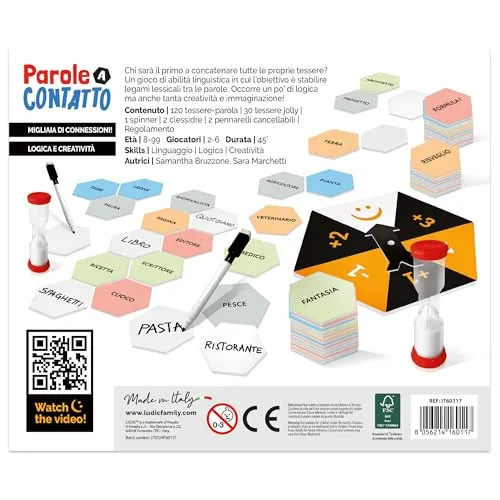 Ludic Parole a Contatto IT60117 gioco di societa 2-6 giocatori