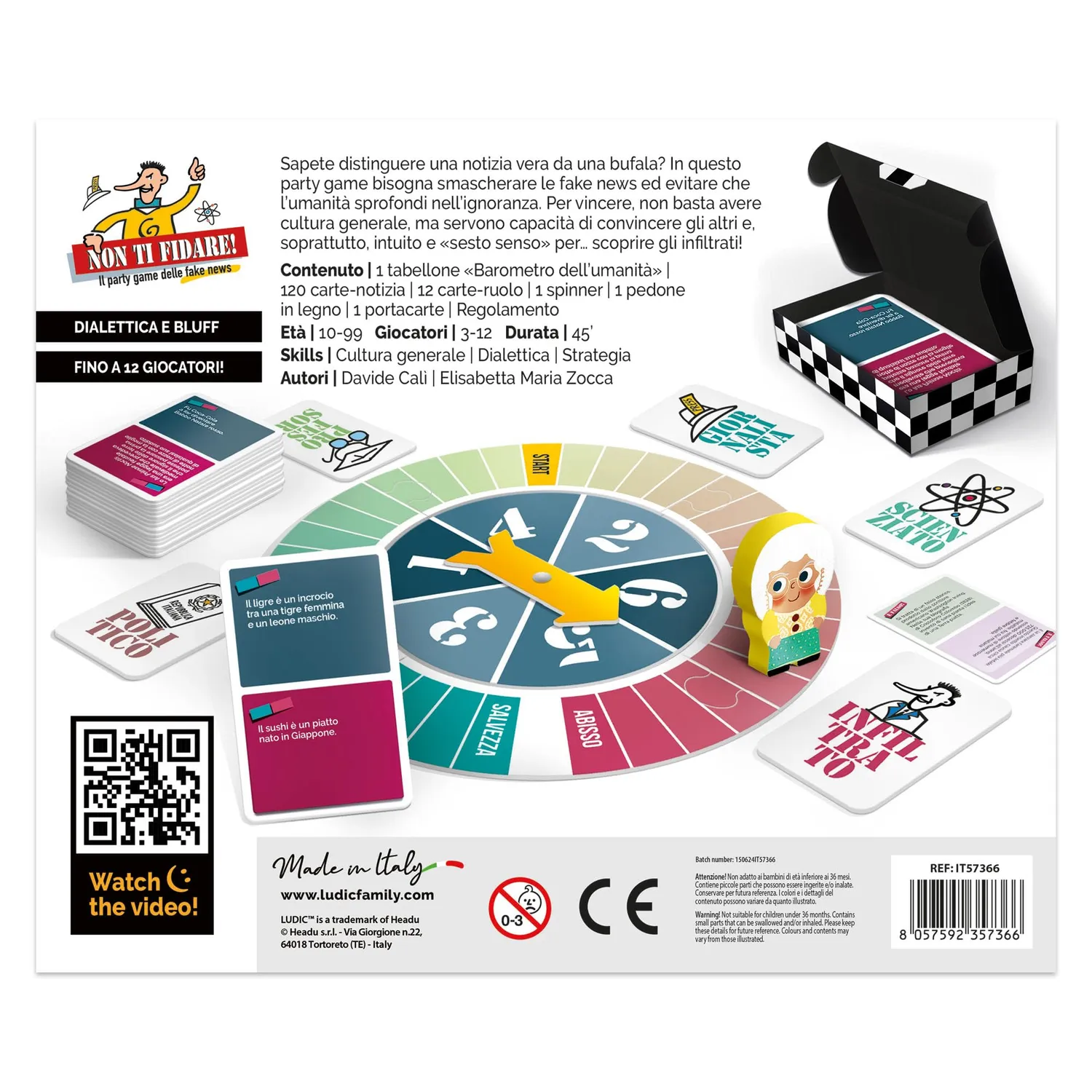 Ludic Non Ti Fidare IT57366 party game fake news 3-12 giocatori