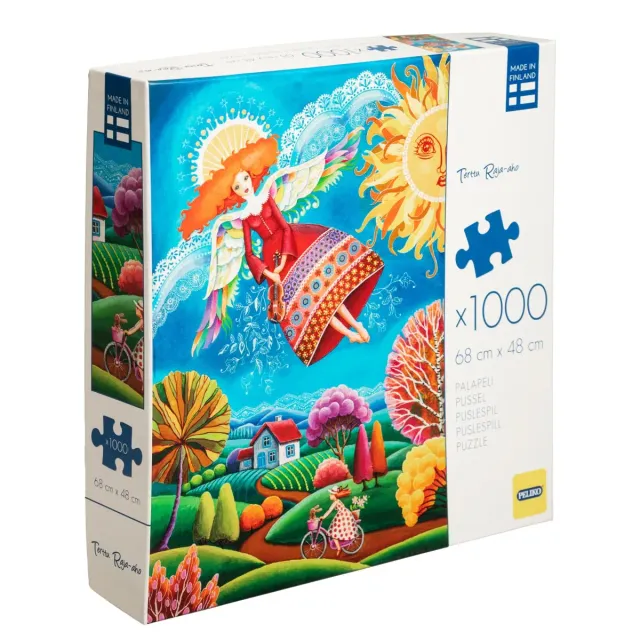 Peliko Terttu Raja-aho Musiikin siivin puzzle 1000 pezzi colorato
