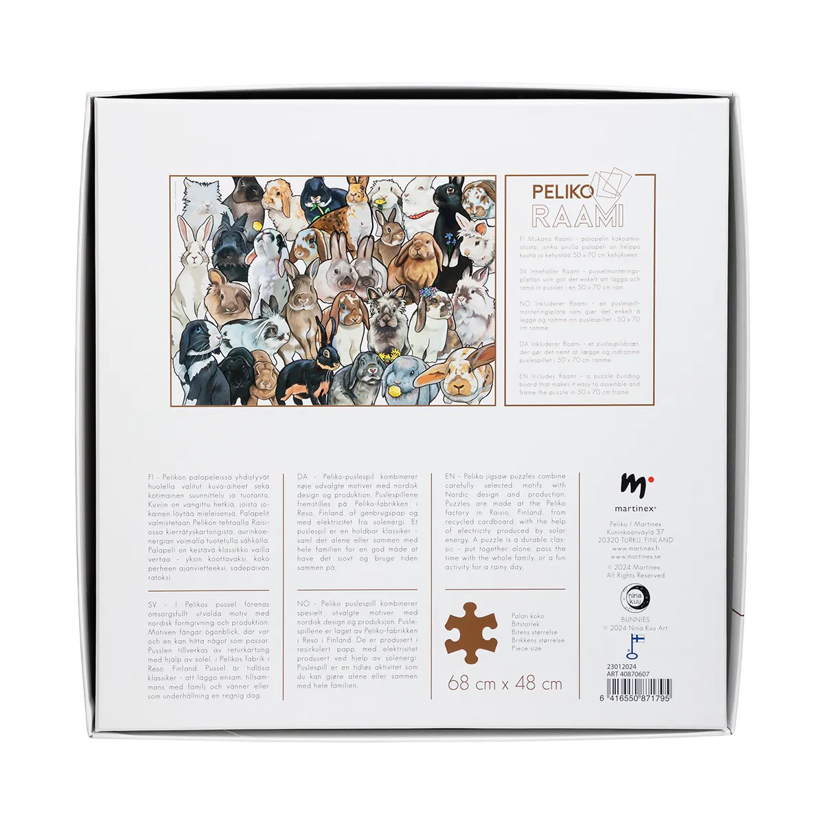 Peliko Nina Kuu Kanit puzzle 1000 pezzi conigli