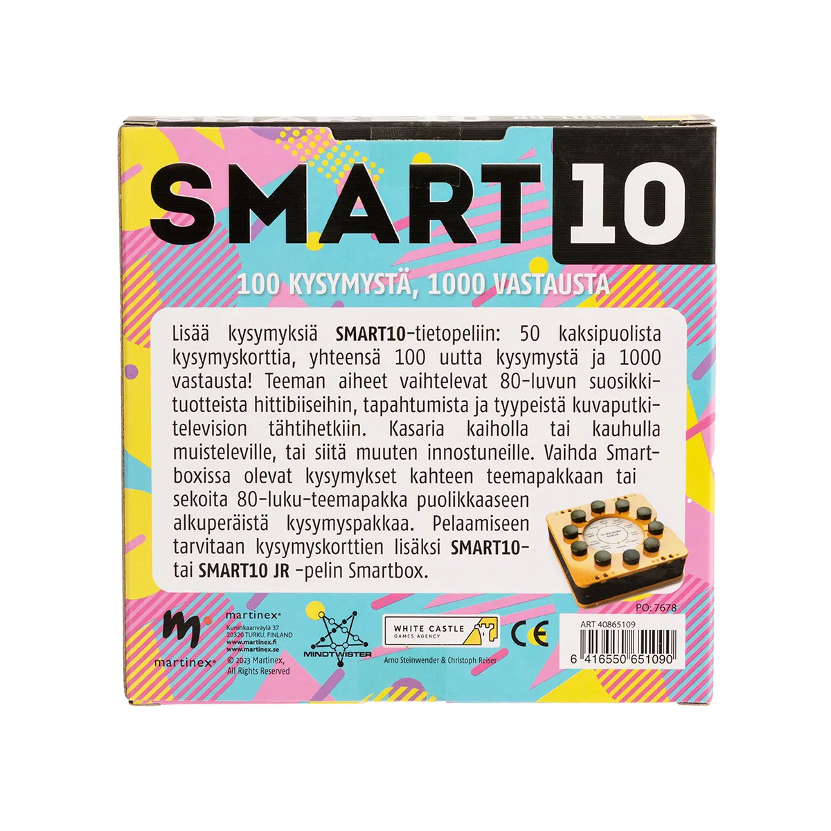 Peliko Smart10 domande anni 80 espansione quiz finlandese