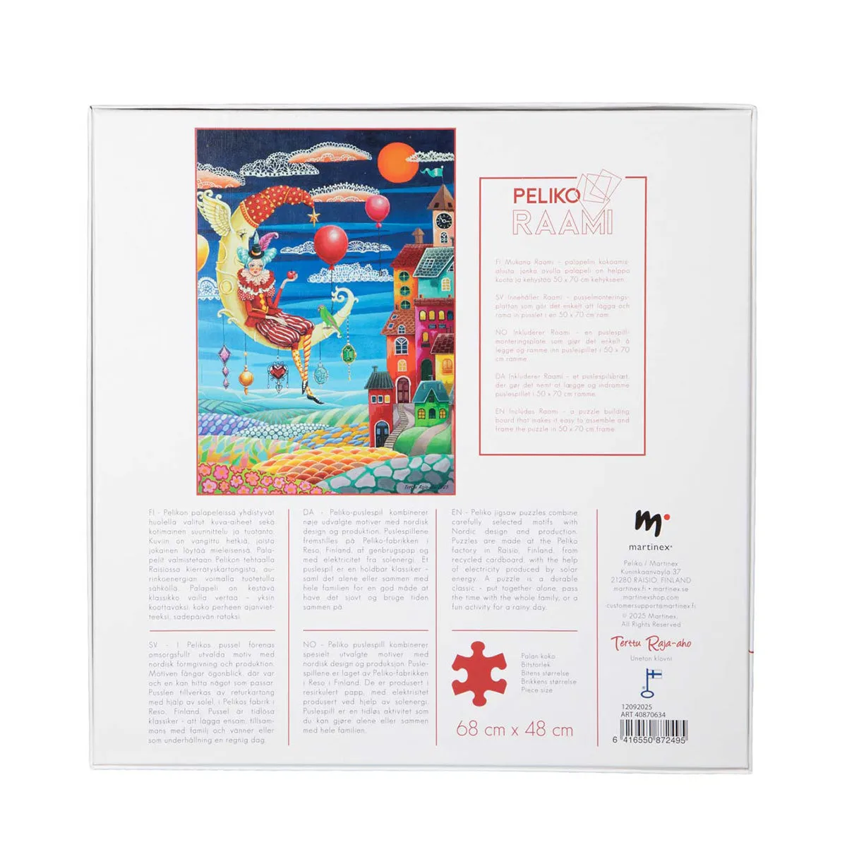 Peliko Uneton Klovni puzzle 1000 pezzi con base 68x48 cm