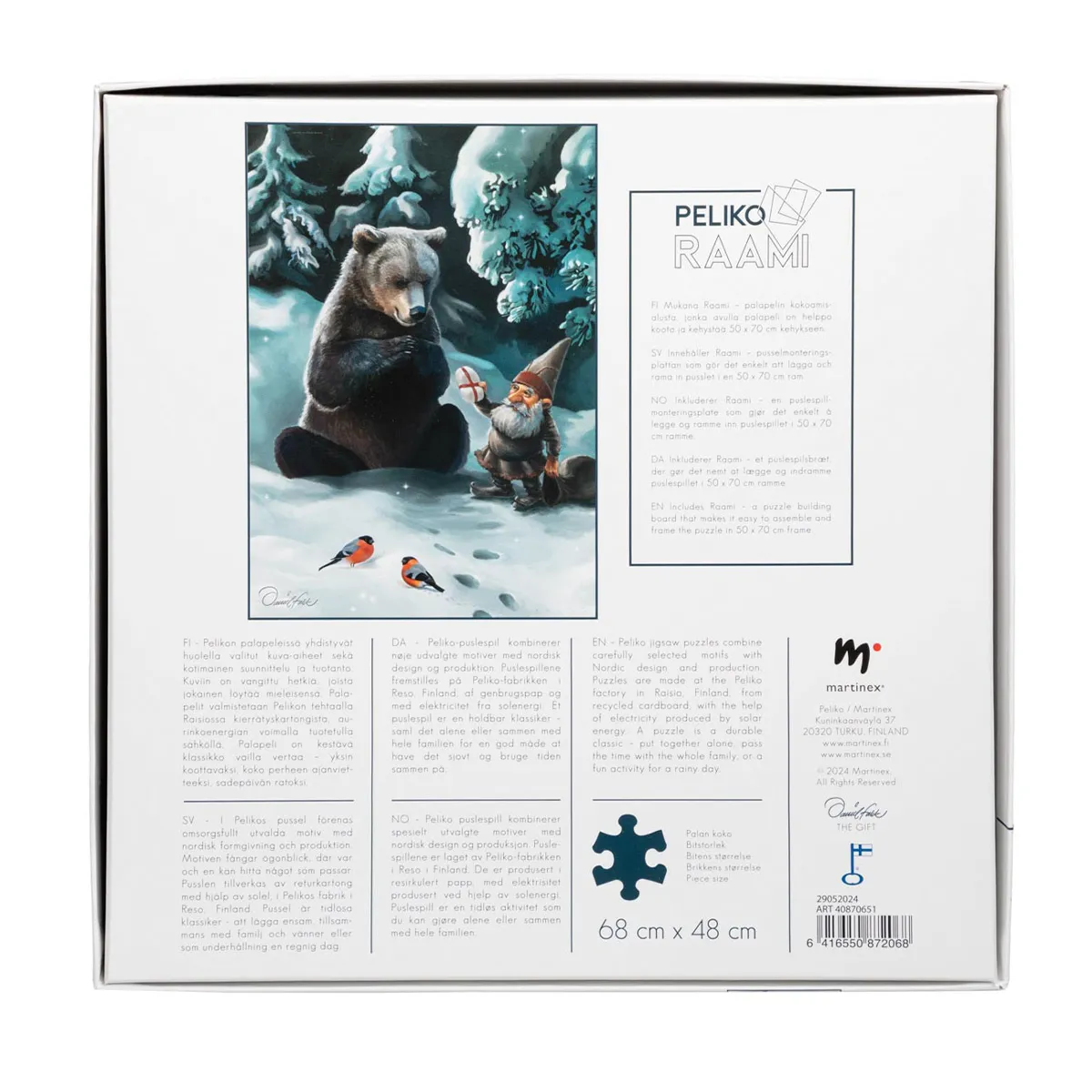 Peliko Lahja puzzle 1000 pezzi da incorniciare