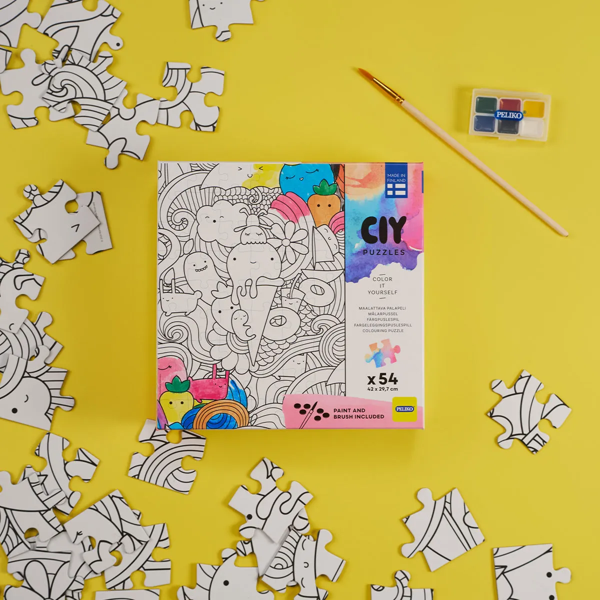 Peliko CIY Jäätelö puzzle 54 pezzi con acquerelli