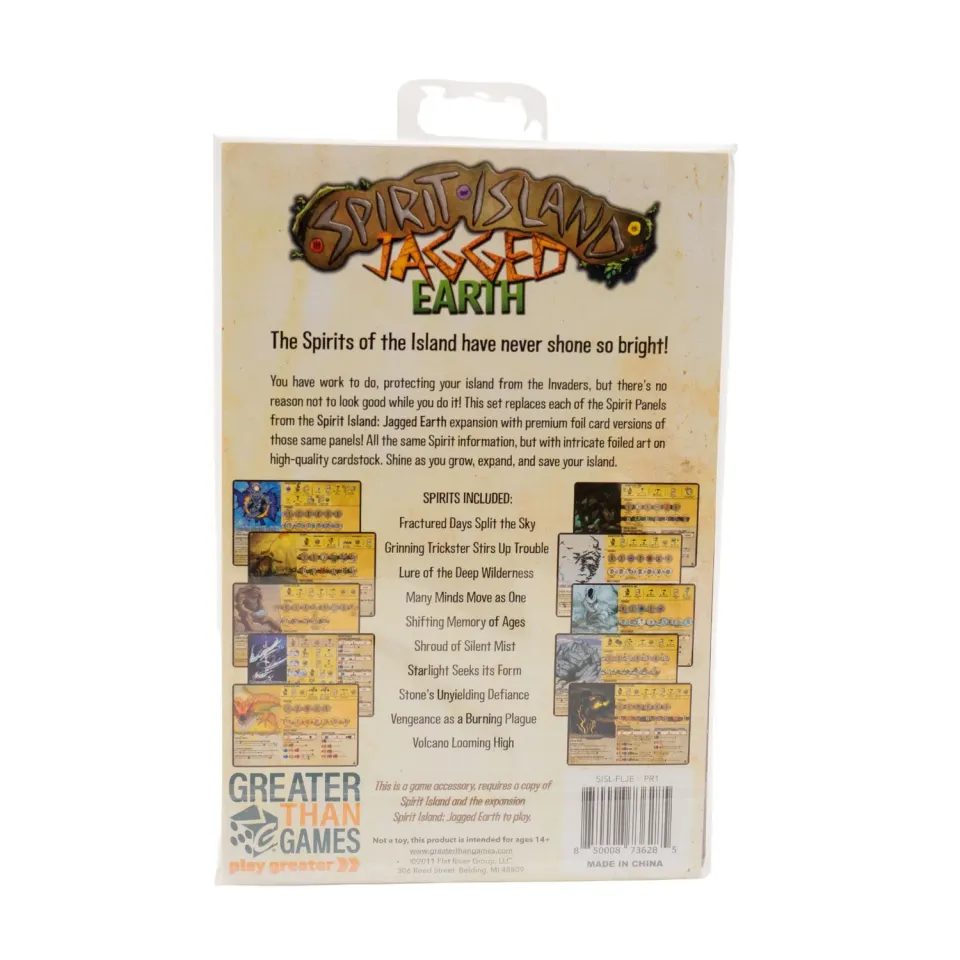 Spirit Island Jagged Earth Premium Foil pannelli spirito foil 10 spiriti
