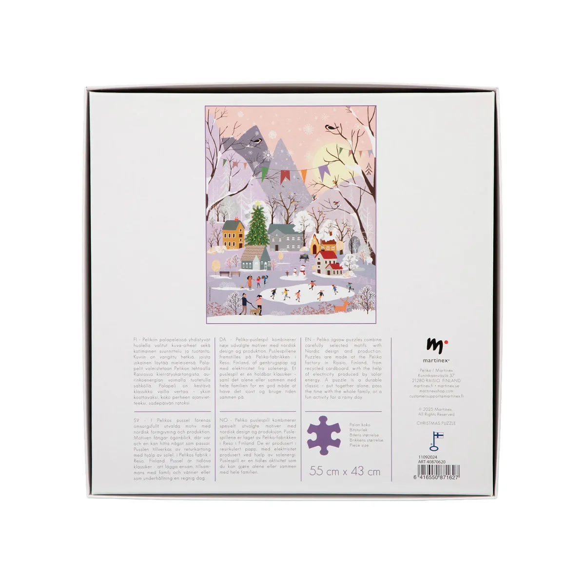Peliko puzzle natalizio 750 pezzi villaggio 43x55 cm