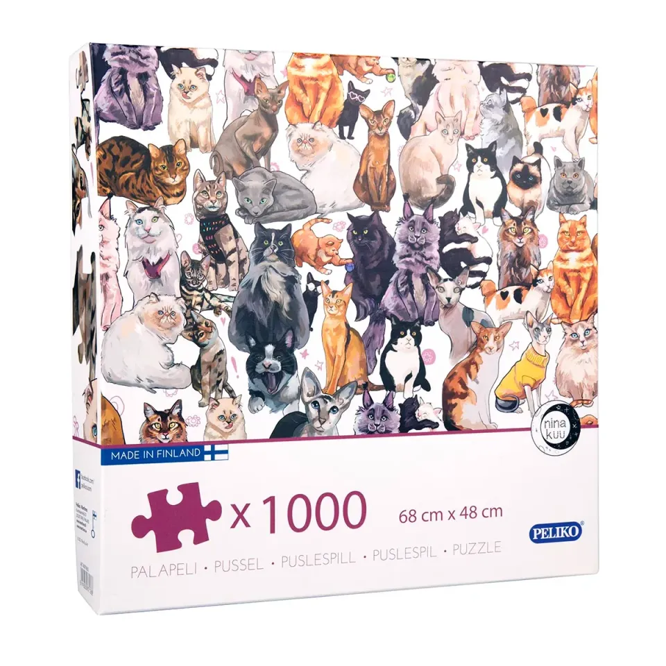Peliko Nina Kuu Kissat puzzle 1000 pezzi gatti