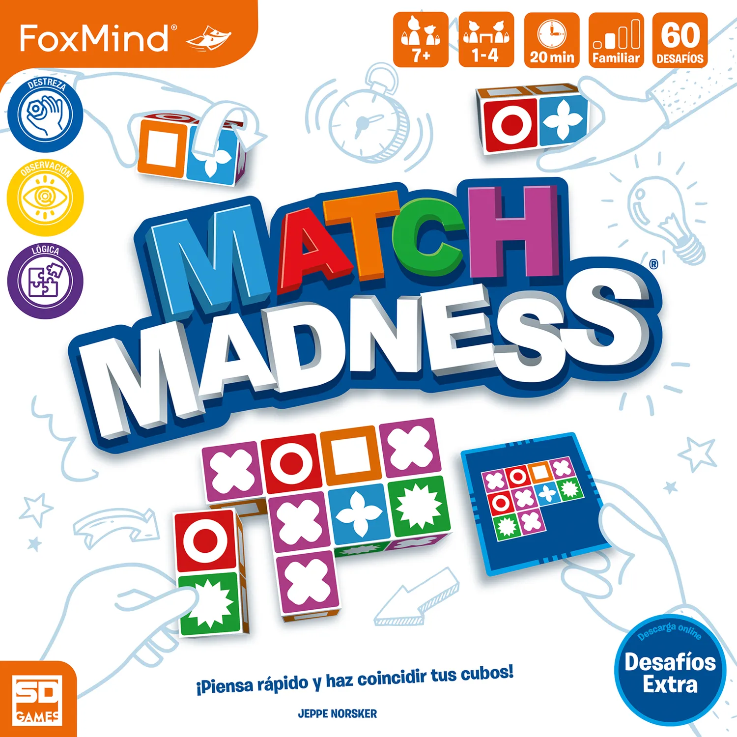 SD Games Match Madness puzzle velocità 20 blocchi