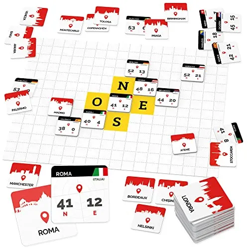 Ludic Nord Sud Ovest Est gioco di società 2-6 giocatori famiglia