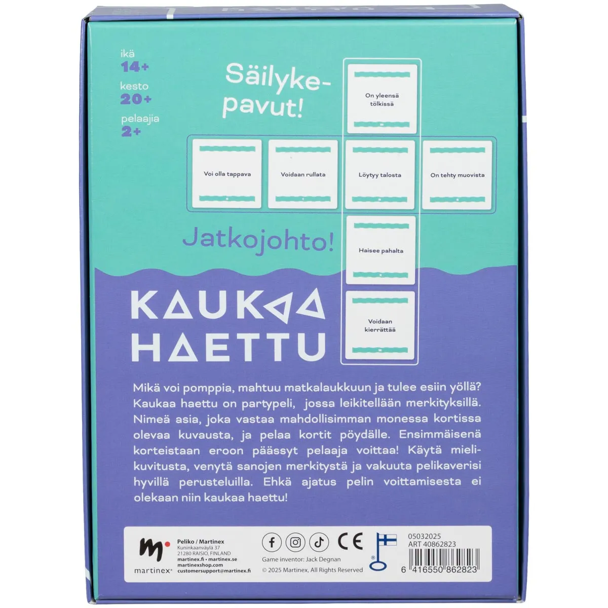 Peliko Kaukaa Haettu gioco party